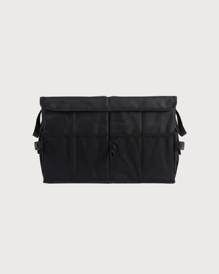 Collapsible Car Trunk Organizer with Lid — Multi-Compartment Storage