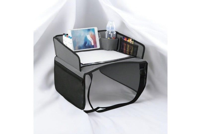 Black Multifunction Kids Travel Tray
