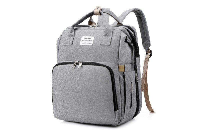 Multi-Functional Baby Diaper Bag with Foldable Bed