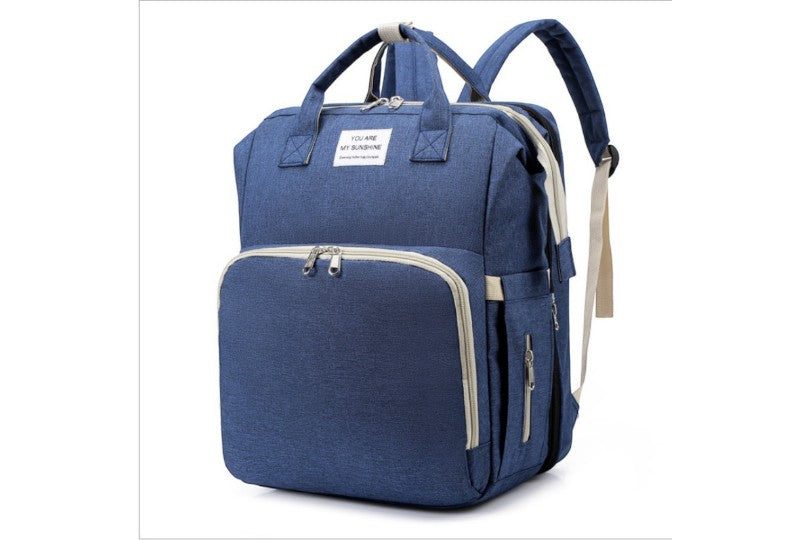 Multi-Functional Baby Diaper Bag with Foldable Bed