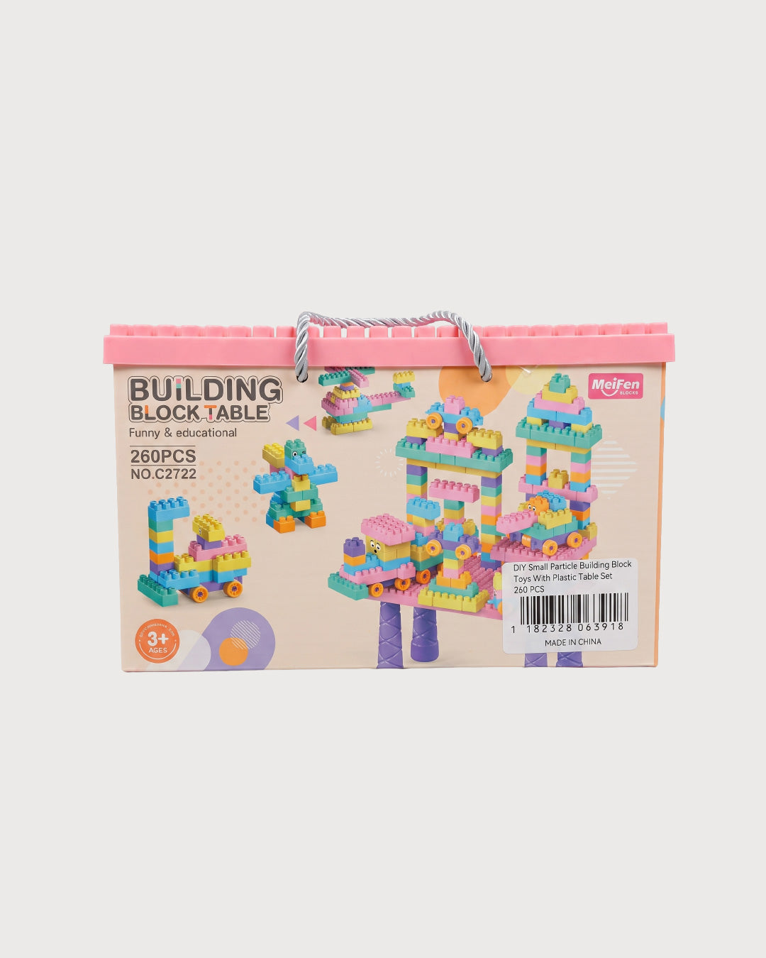 Kids’ Building Blocks Table Set with Storage Box