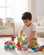 Soft Building Blocks Set with Wheeled Storage Box