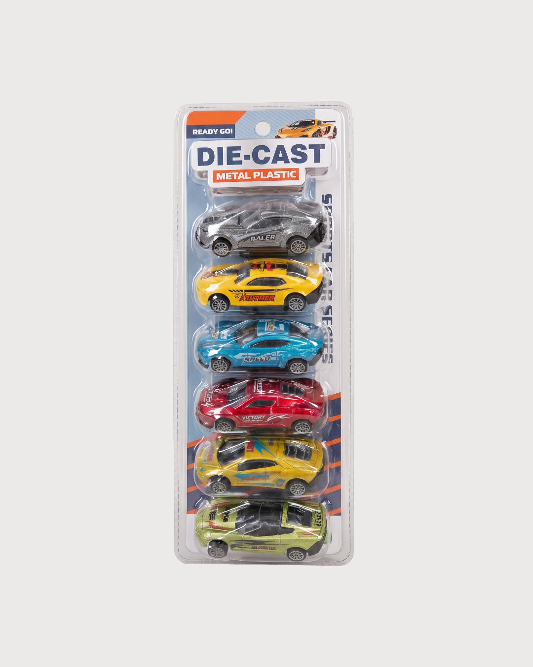 Kids’ Pull-Back Die-Cast Sports Cars Set