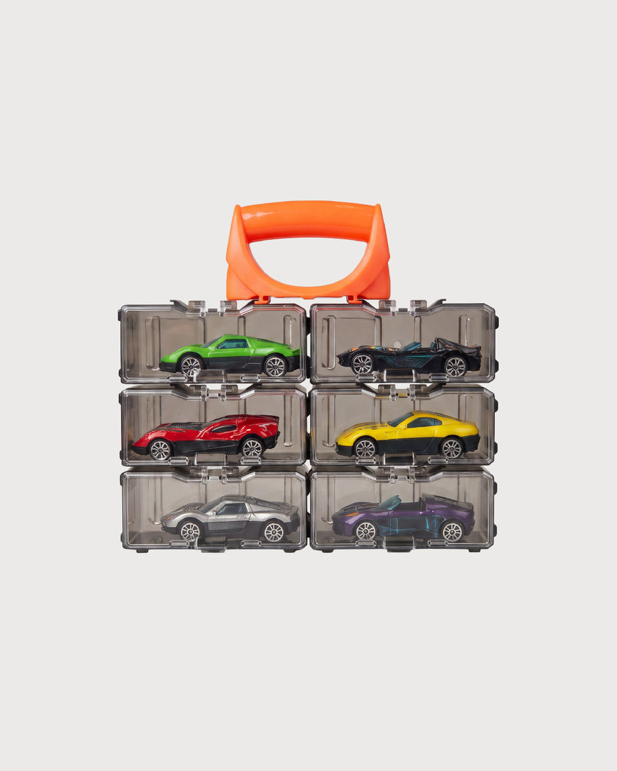 Kids’ Die-Cast Sports Cars Set with Carrying Case