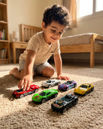 Kids’ Die-Cast Sports Cars Set with Carrying Case