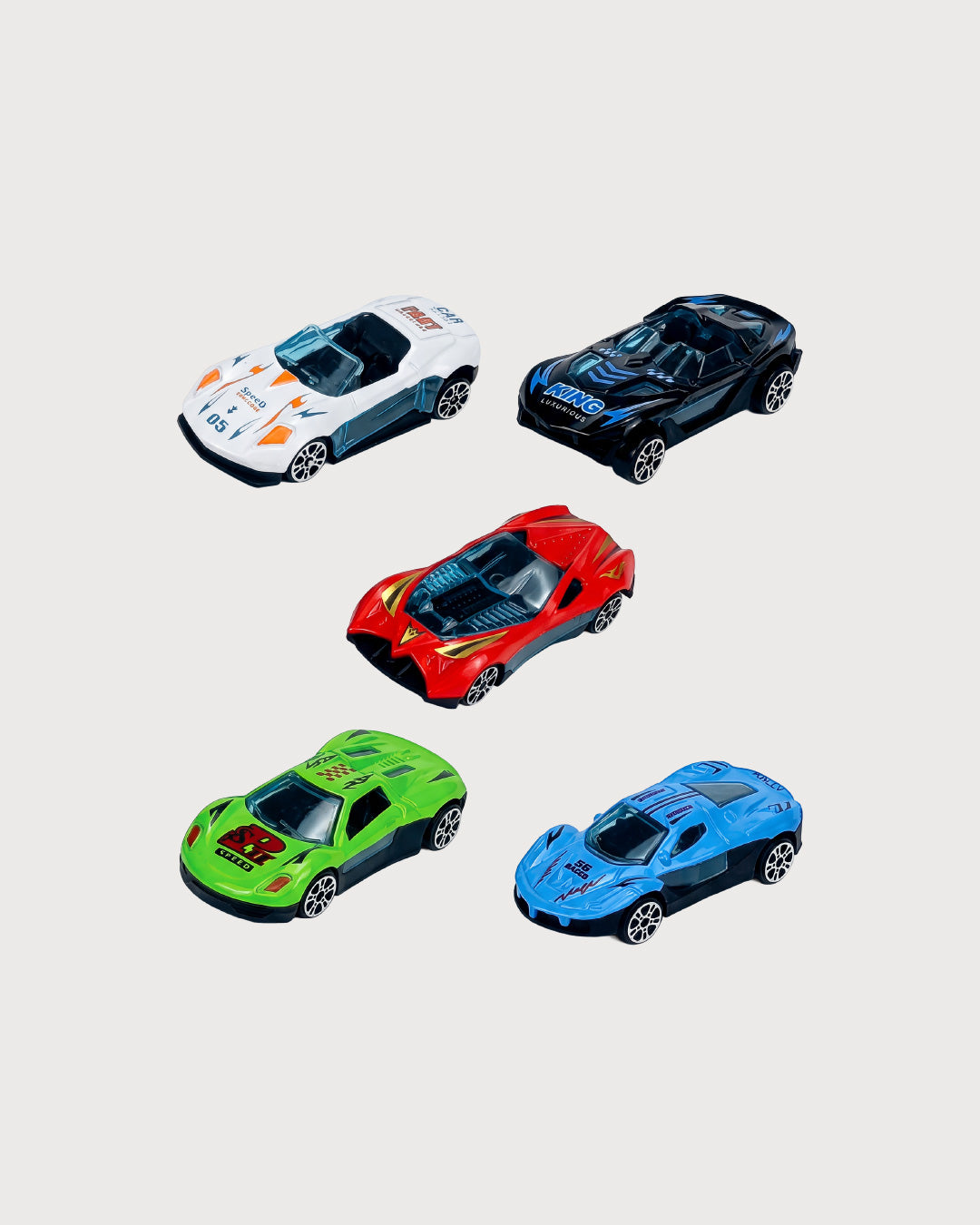 Kids’ Die-Cast Sports Cars Set, 5 Pieces