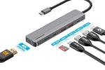 Powerology 6 In 1 Slim 4K Hdmi Usb-C Hub Pd 100W Usb Microsd