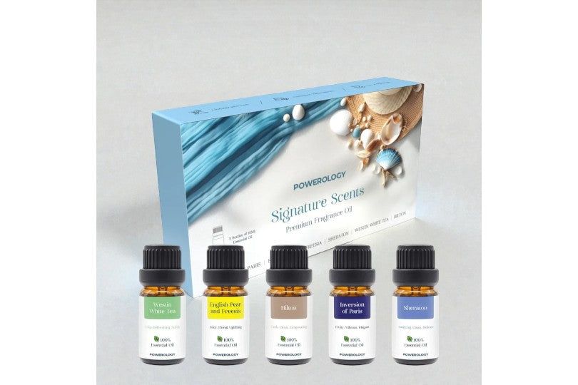 Powerology Essential Oil Set: 5 Fragrance Oils 10Ml