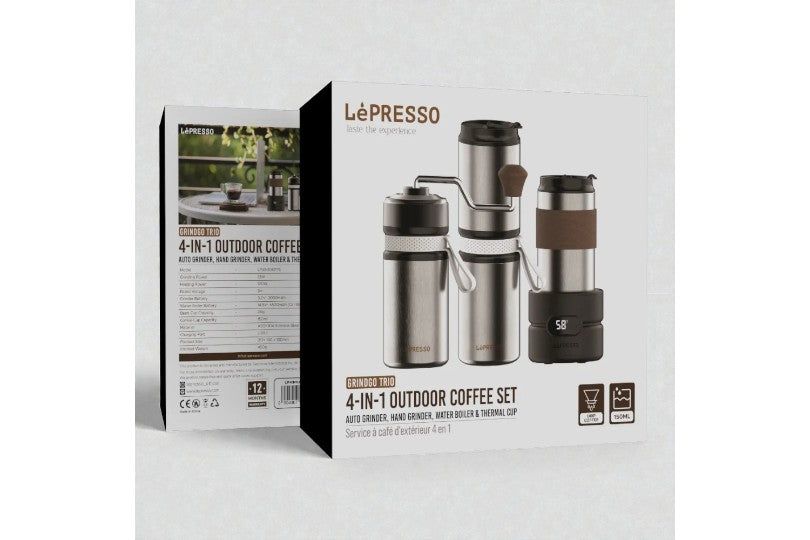 Lepresso Grindgo Quattro 4-In-1 Outdoor Coffee