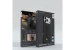 Levelo Morphix Silicone Case With Leather Grip For Iphone 17 Pro Max - Silver