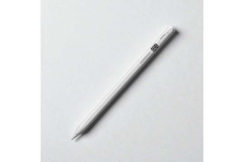 Porodo Wireless & Type C Charging Stylus Pen 380655 Li-Polymer Battery,100Mah - White