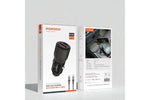 Porodo 96W Transparent Usb-A+C Port Car Charger