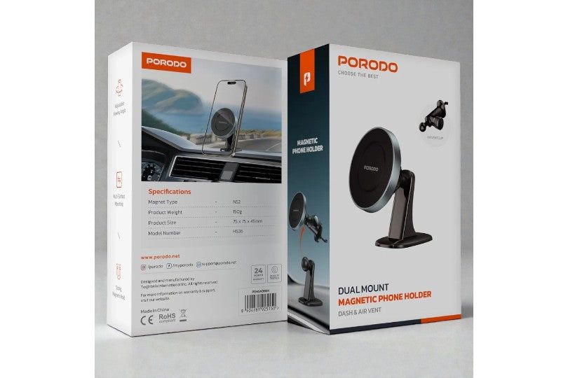 Porodo 2In1 Magsafe Car Phone Holder