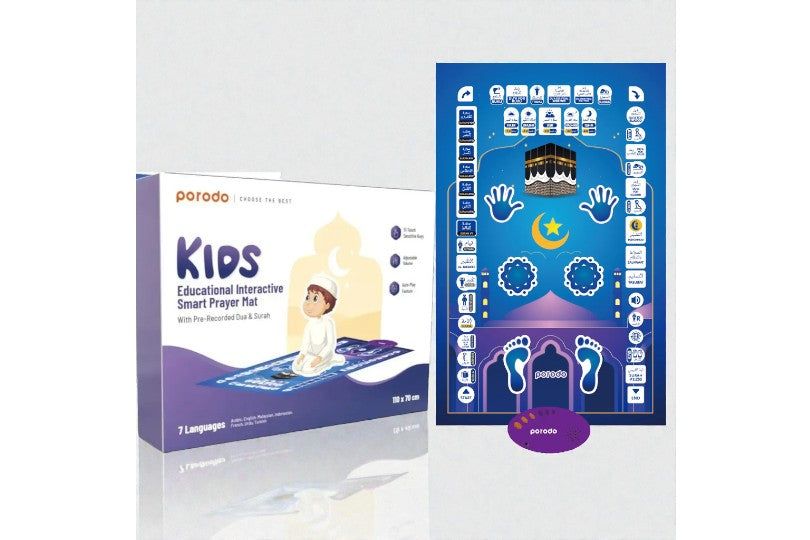 Porodo Kids Educational Interactive Smart Prayer Mat 110 X 70Cm