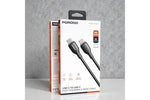 Porodo 240W Fast Charging High Elastic Tpe + Tpe Rubber C To C Cable - Black