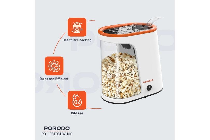 Porodo Lifetsyle 1200W Detachable Tank Popcorn Maker