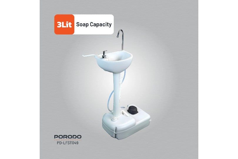 Porodo Lifestyle Portable Handwash Sink 17L With Folding Funnel