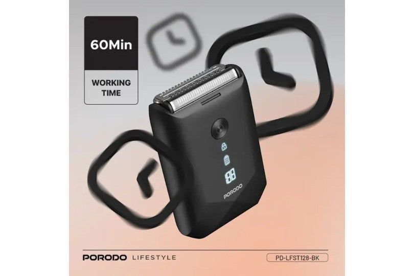 Porodo Lifestyle Ipx7 Portable Travel Shaver 600Mah