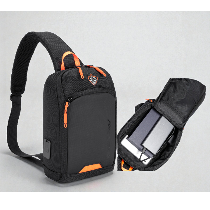 Porodo Gaming Water-Resistant Pu Side Bag With Usb-C Port