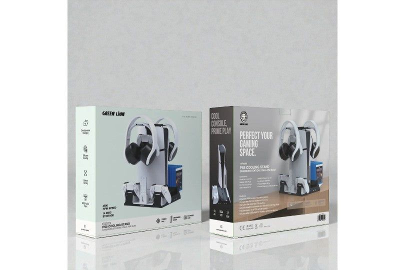 Green Lion Ps5 Cooling Stand Charging Station