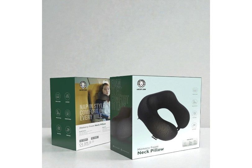 Green Lion Memory Foam Neck Pillow