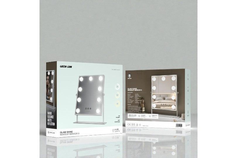 Green Lion Glam Shine Makeup Mirror 9 Led Lights
