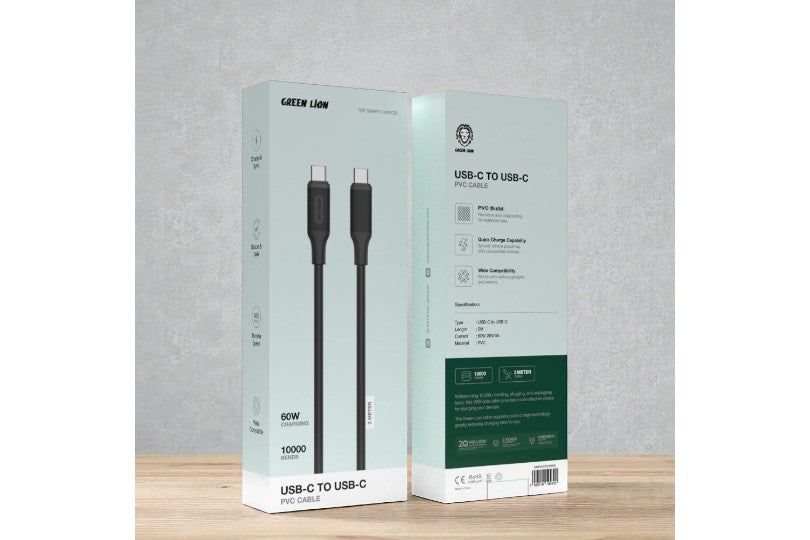 Green Lion Usb-C To Usb-C Pvc Cable 2M
