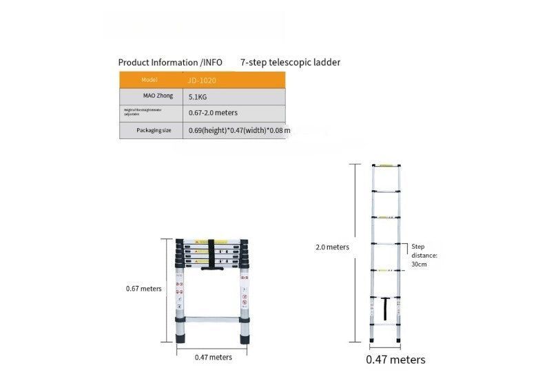 Telescopic Extendable Ladder