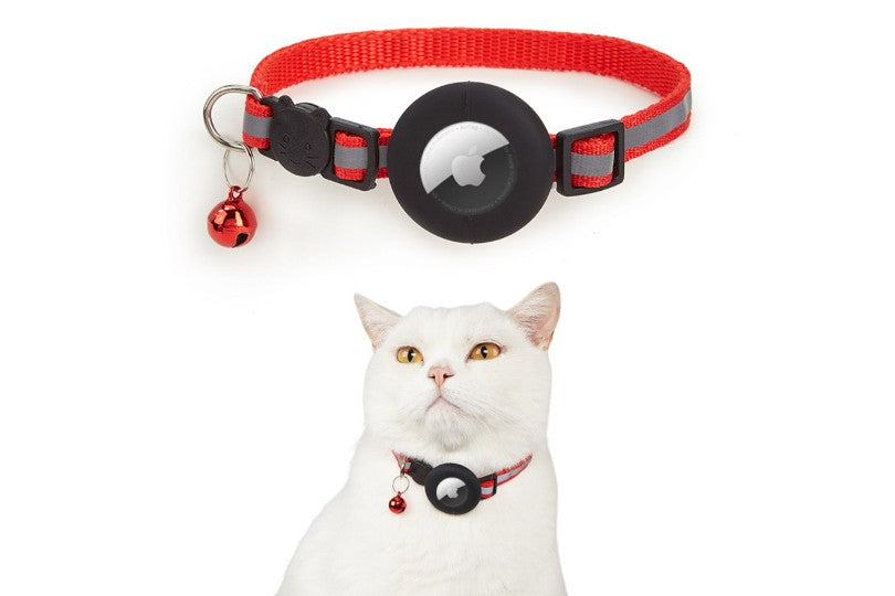 Cat Collar With Bell And Airtag Holder
