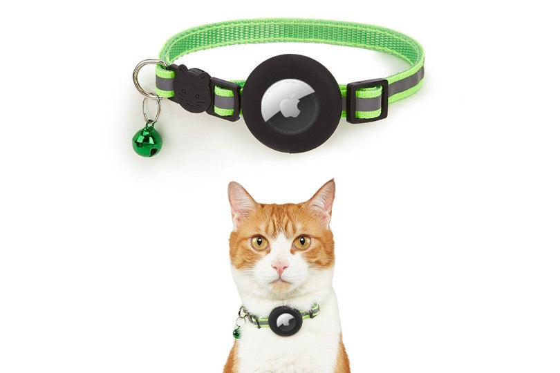 Cat Collar With Bell And Airtag Holder
