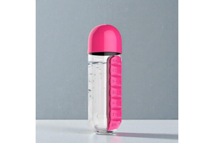 Pill Organizer Water Bottle