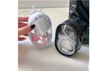 Portable Mini White Transparent Zipper Storage Bag