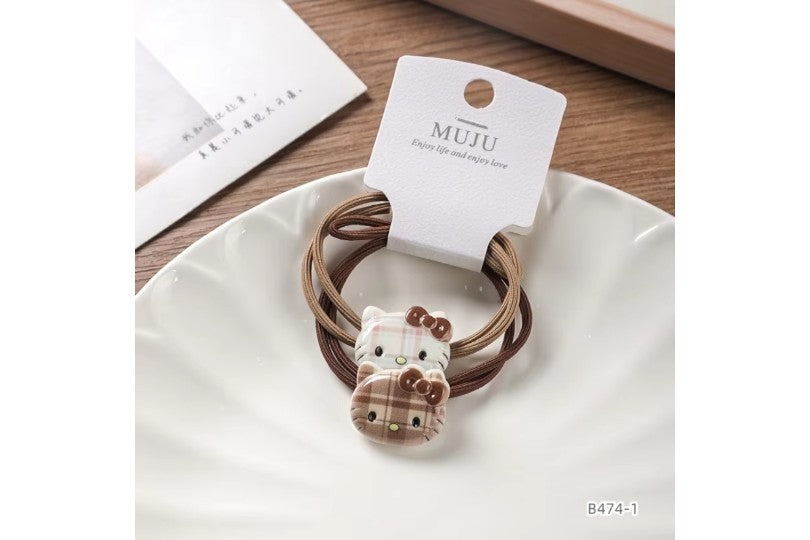 Elegant Brown Hair Ties