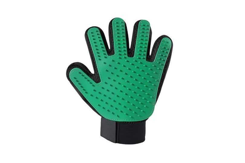Pet Grooming & Deshedding Glove - Green