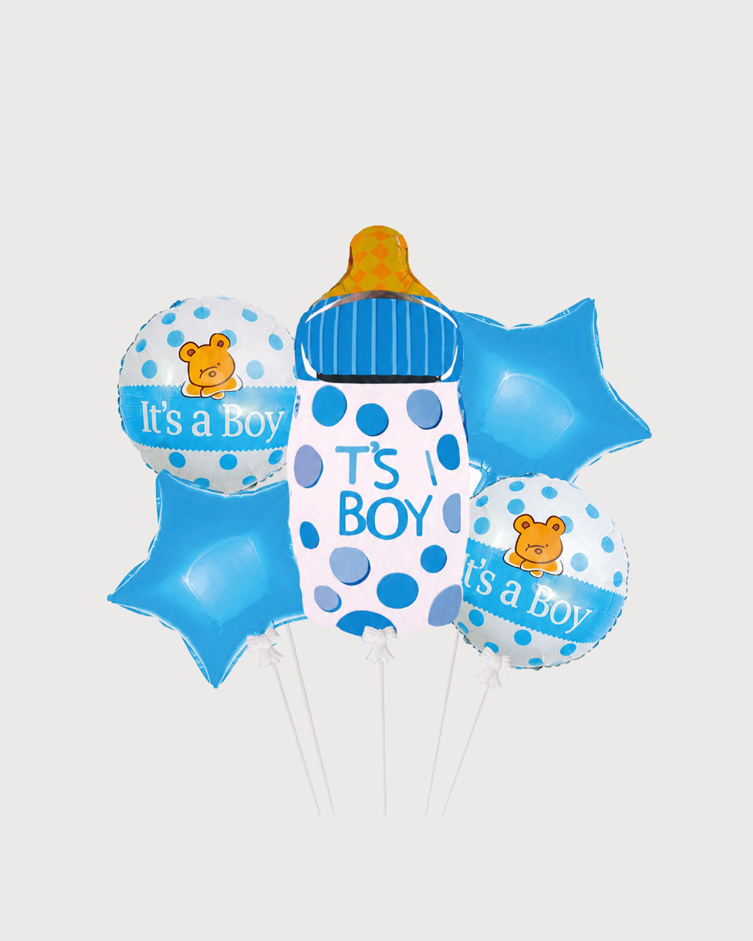 It's a Boy Baby Bottle Balloon Bouquet