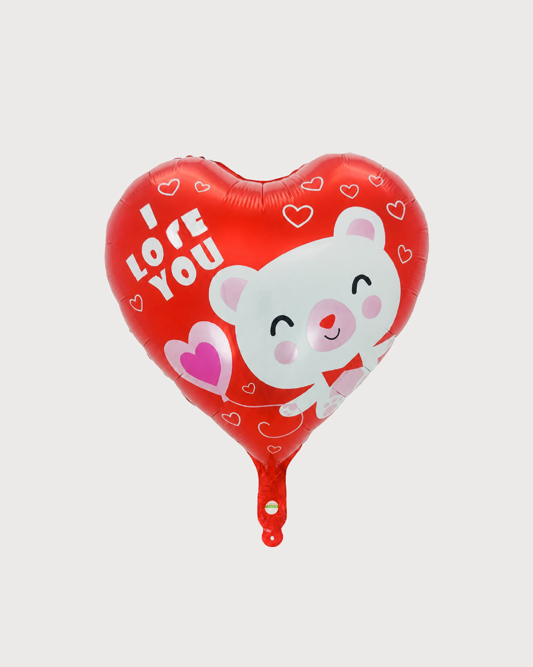 I Love You Teddy Bear Heart Balloon