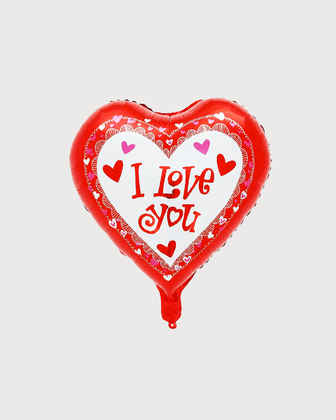 I Love You Red Lace Heart Foil Balloon