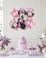 Minnie Mouse Pink Foil Balloon Bouquet