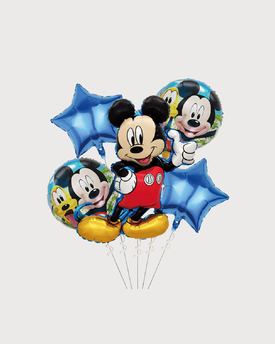 Mickey Mouse Blue Foil Balloon Bouquet