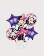 Minnie Mouse Purple Foil Balloon Bouquet