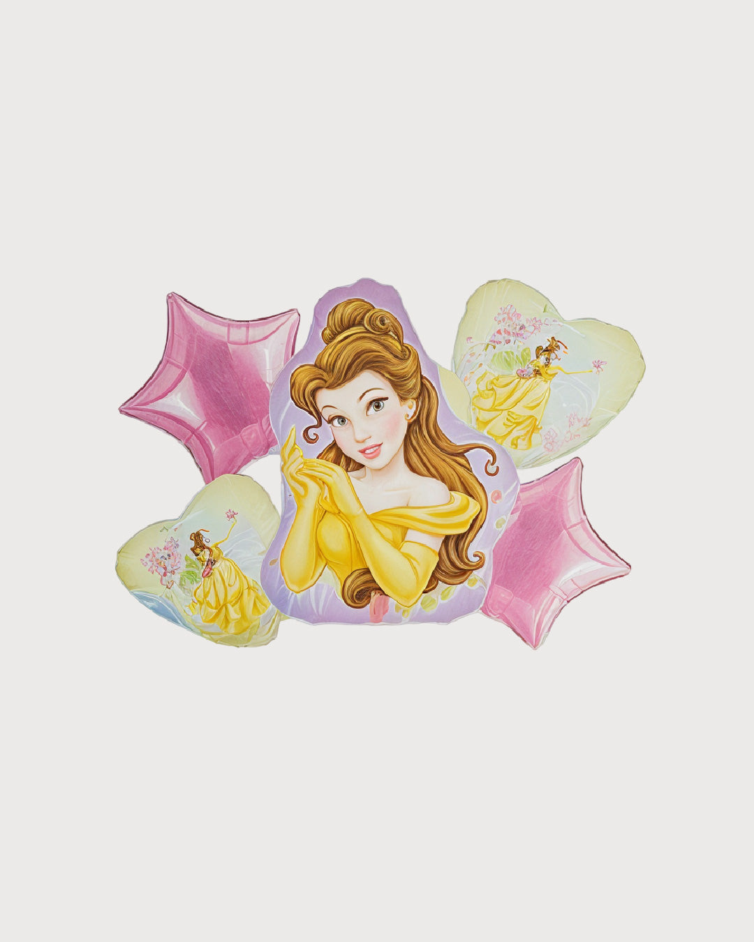 Princess Belle Pink Balloon Bouquet