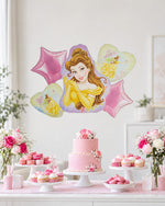 Princess Belle Pink Balloon Bouquet