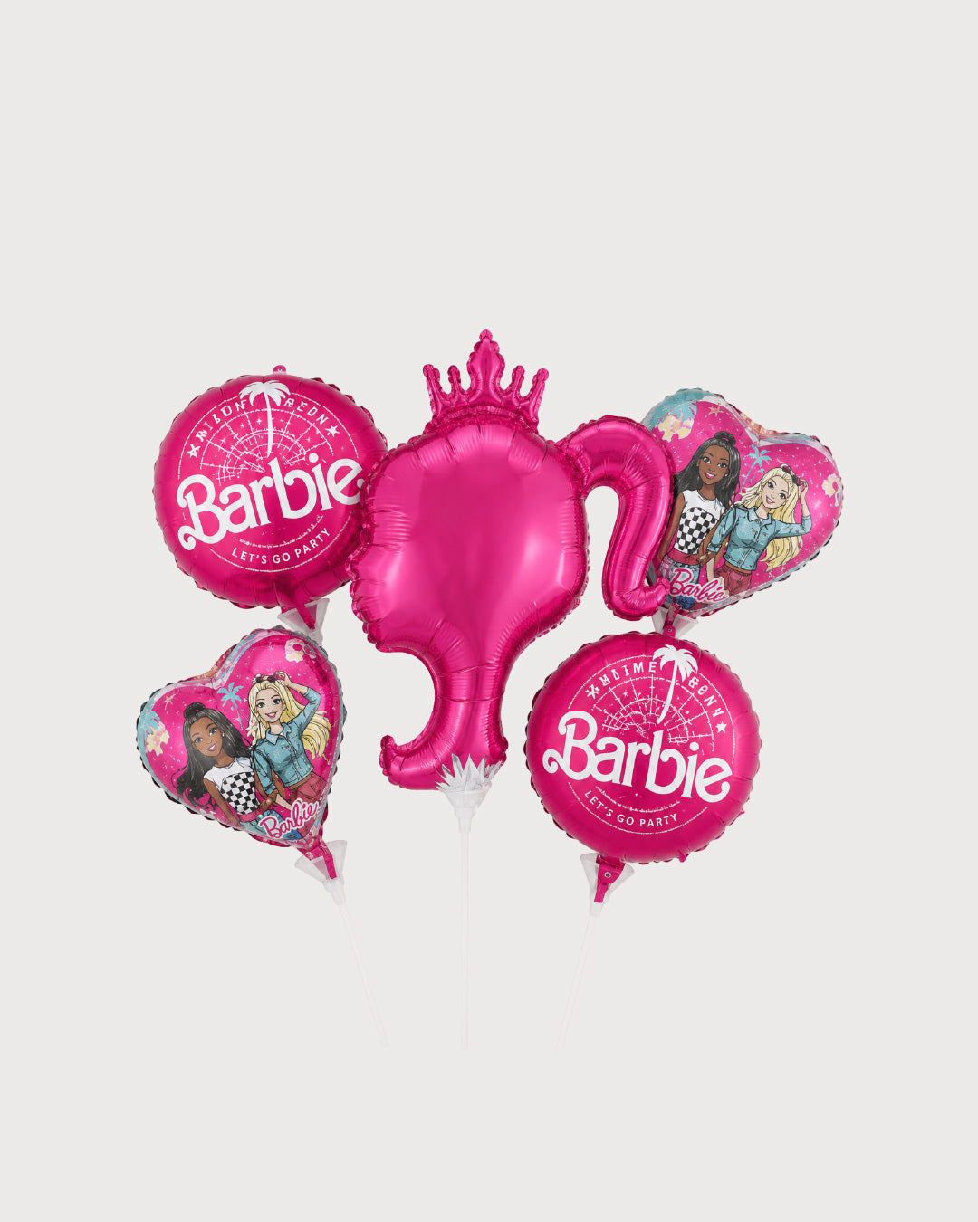 Barbie Pink Party Foil Balloon Bouquet