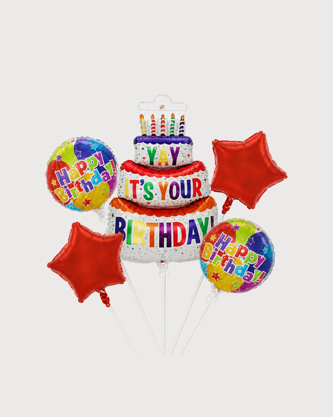 Happy Birthday Cake Balloon Bouquet