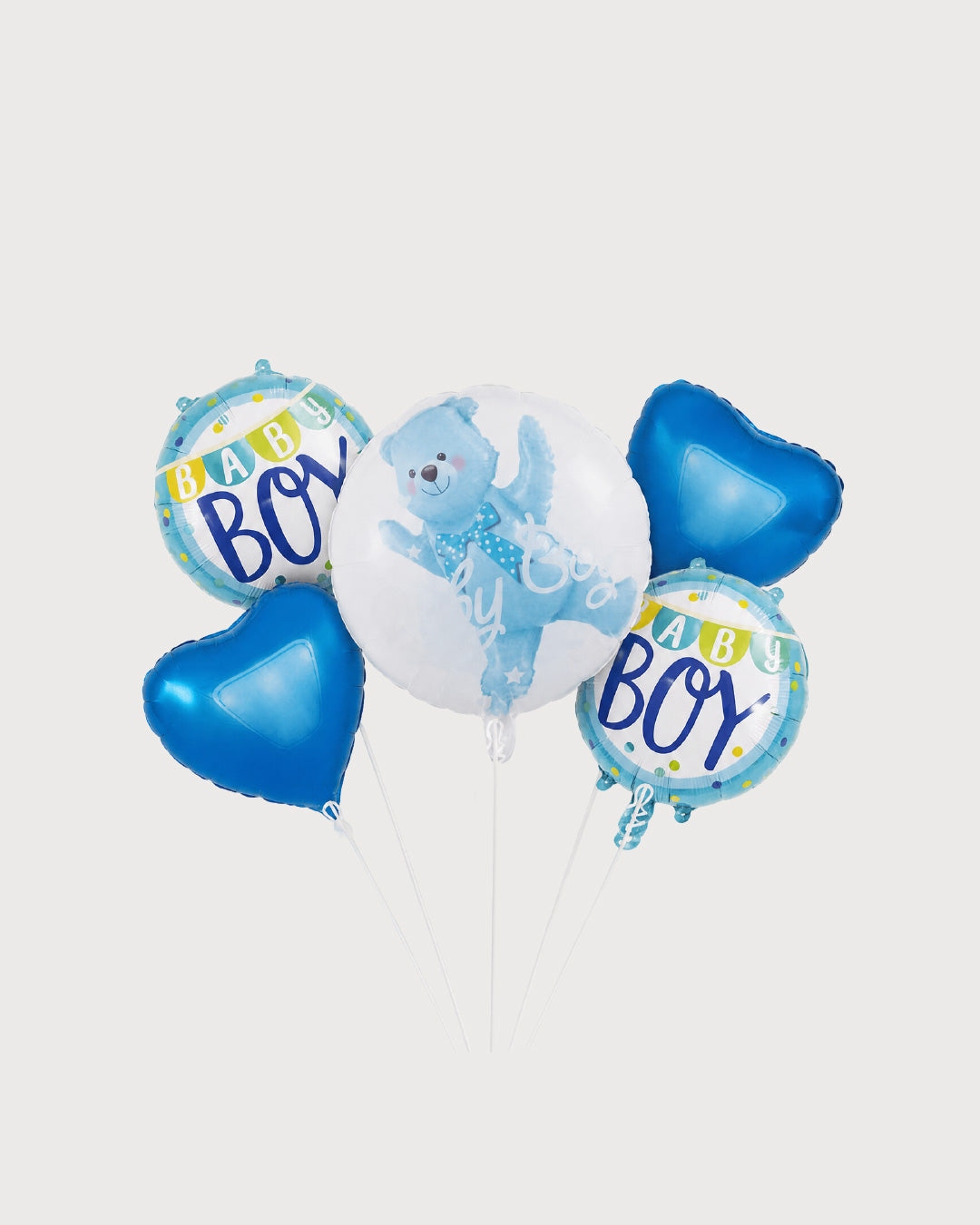 Baby Boy Teddy Bear Balloon Bouquet
