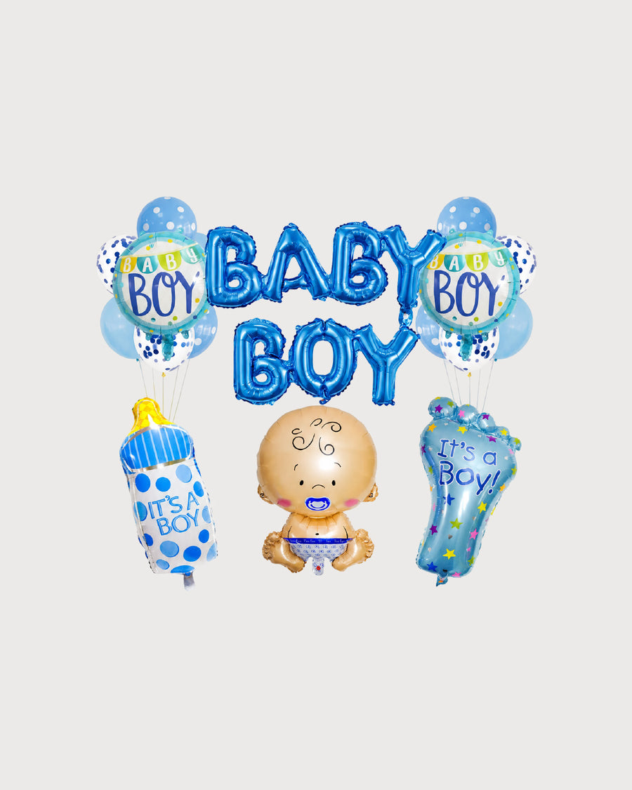 Baby Boy Welcome Balloon Decor Set