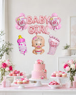 Baby Girl Welcome Balloon Decor Set