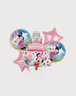 Minnie Birthday Cake Balloon Bouquet