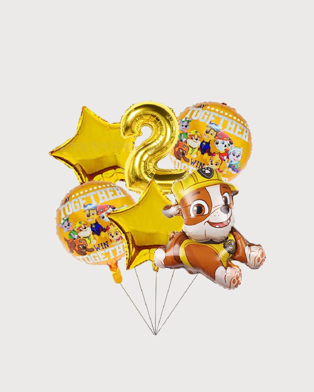 Paw Patrol Rubble Number Balloon Set