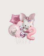 Hello Kitty Pink Number Balloon Set